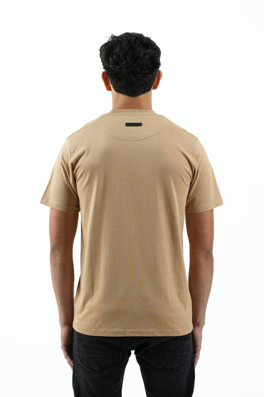 FLOCK PRINTED CAMEL T-SHIRT