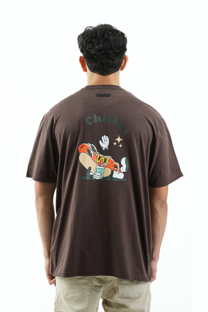 CHILLAX CHOCOLATE OVERSIZE T-SHIRT