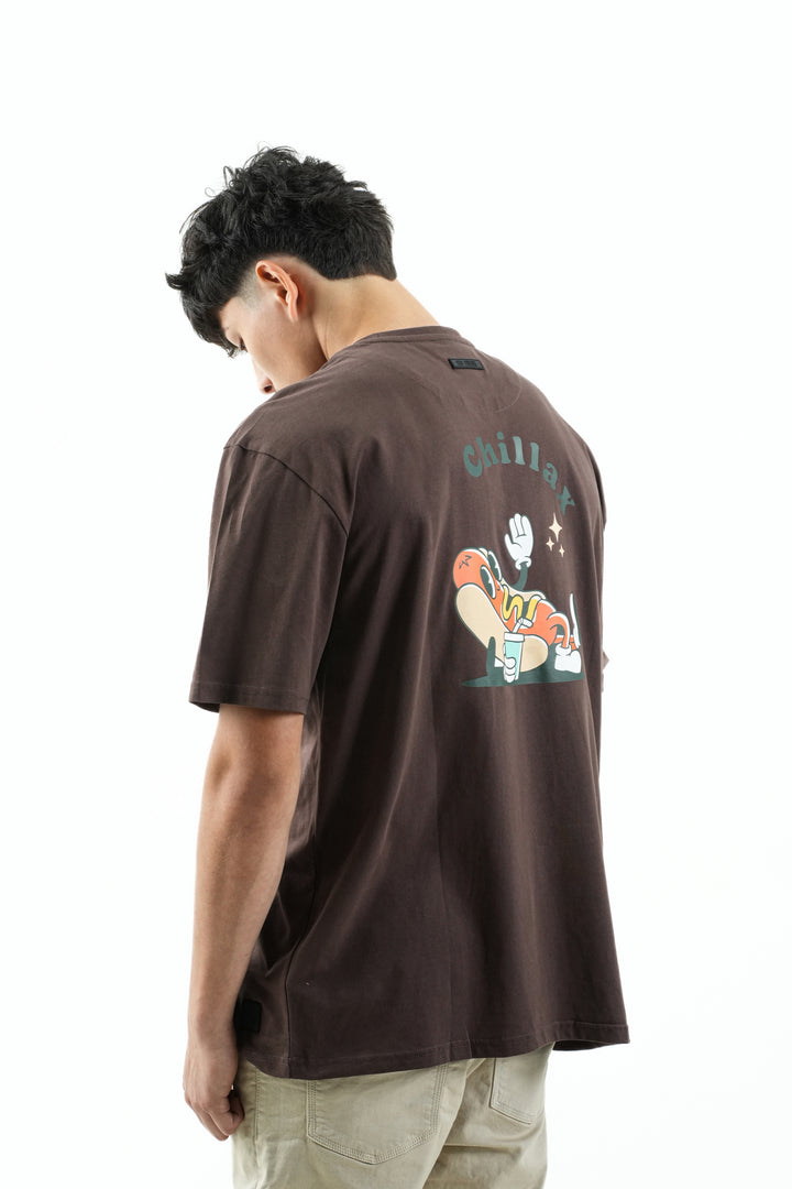 CHILLAX CHOCOLATE OVERSIZE T-SHIRT